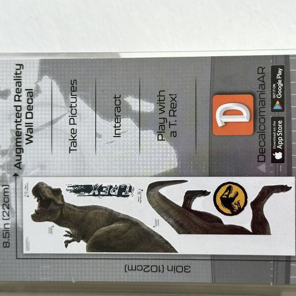 NEW Universal Studios Jurassic World Wall Decal with FREE APP Augmented Reality - Picture 3 of 3